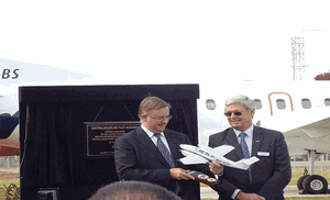Minister Albanese at the recent opening of the new Australian Airline Pilot Academy at Wagga Wagga.